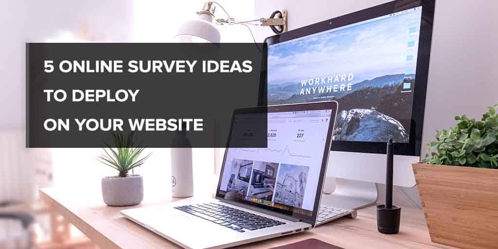 5 Online Survey Ideas to Deploy on Your Website