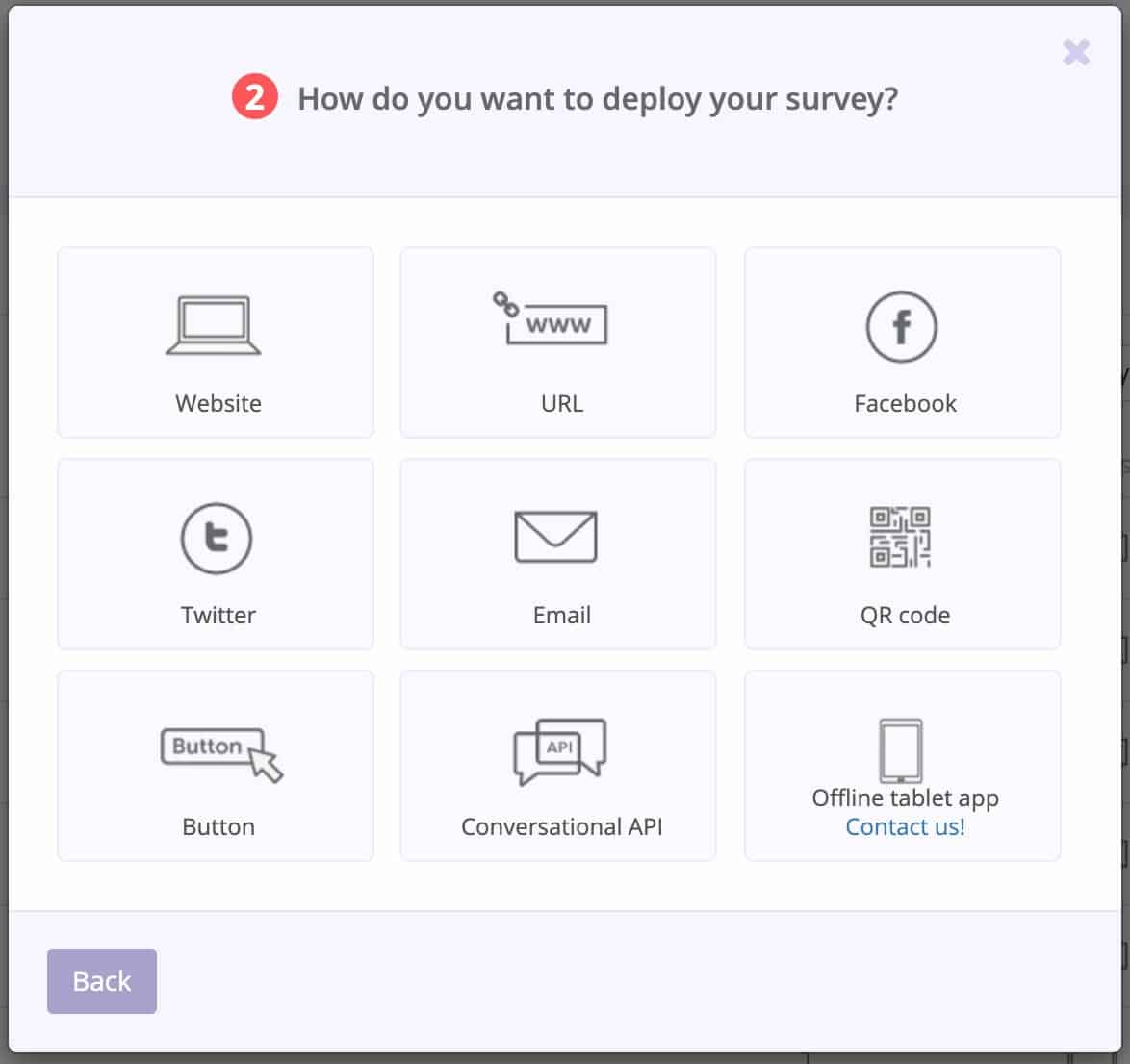 Survey deployment channels